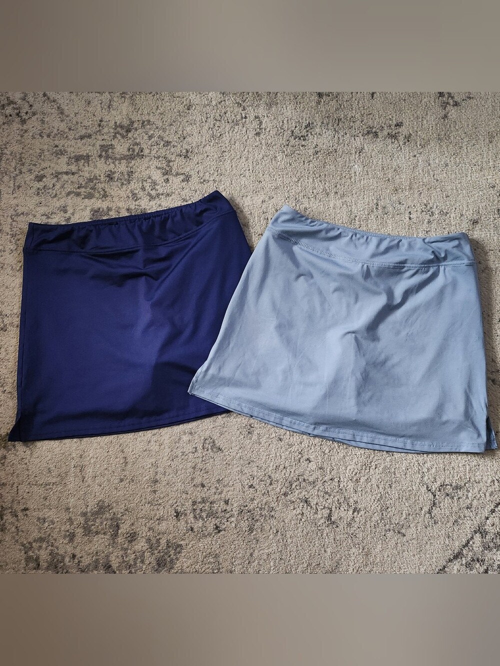 Ekouaer Classic Women's Active Skort Bundle- Navy and Light Blue